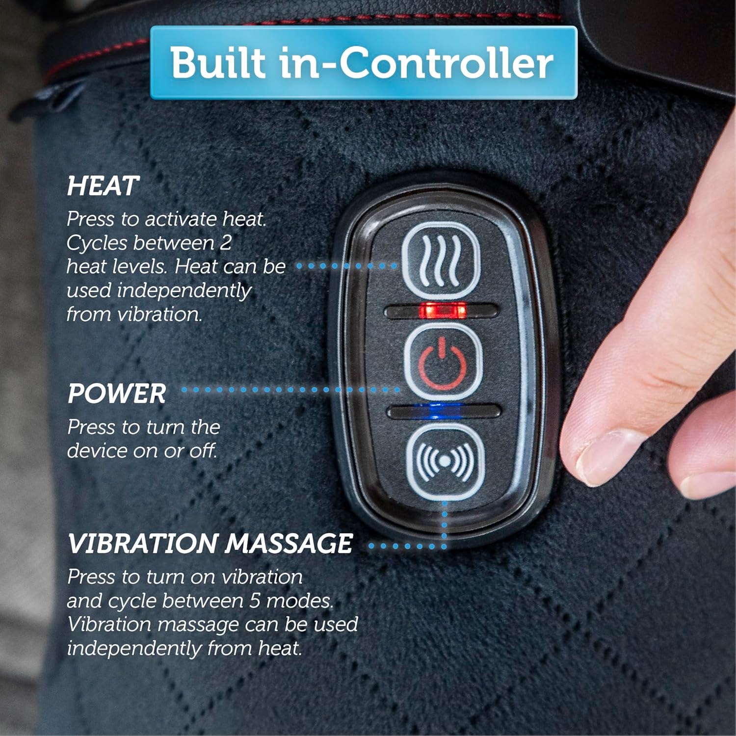 COMFIER Heated Knee Massager with Vibration & Heat, Wrap-Around Knee Heating Pad Pair, Knee Warmers for Men Women Seniors, FSA Eligible HSA,Valentine’s Day Gifts for Her Him